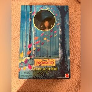vintage 1996 feathers in the wind pocahontas doll